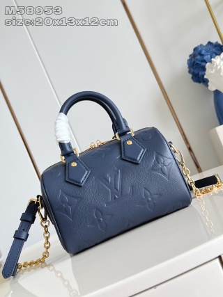 루이비통 M58953 블루 스피디 핸드백 Louis Vuitton Bag
