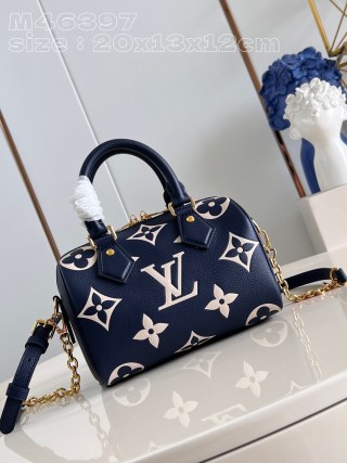 루이비통 M46397 블루 스피디 핸드백 모노그램 앙프렝뜨 Louis Vuitton Bag