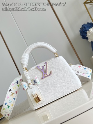 루이비통 M48865 화이트 카푸신 핸드백 미니 Louis Vuitton Bag