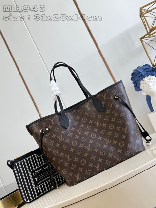 루이비통 M11946 블랙 네버풀 핸드백 숄더백 미디엄 모노그램 Louis Vuitton Bag