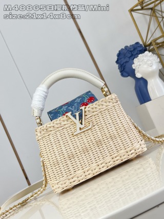 루이비통 M48865 화이트 카푸신 핸드백 미니 Louis Vuitton Bag