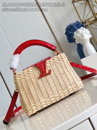 루이비통 M48865 레드 카푸신 핸드백 미니 Louis Vuitton Bag