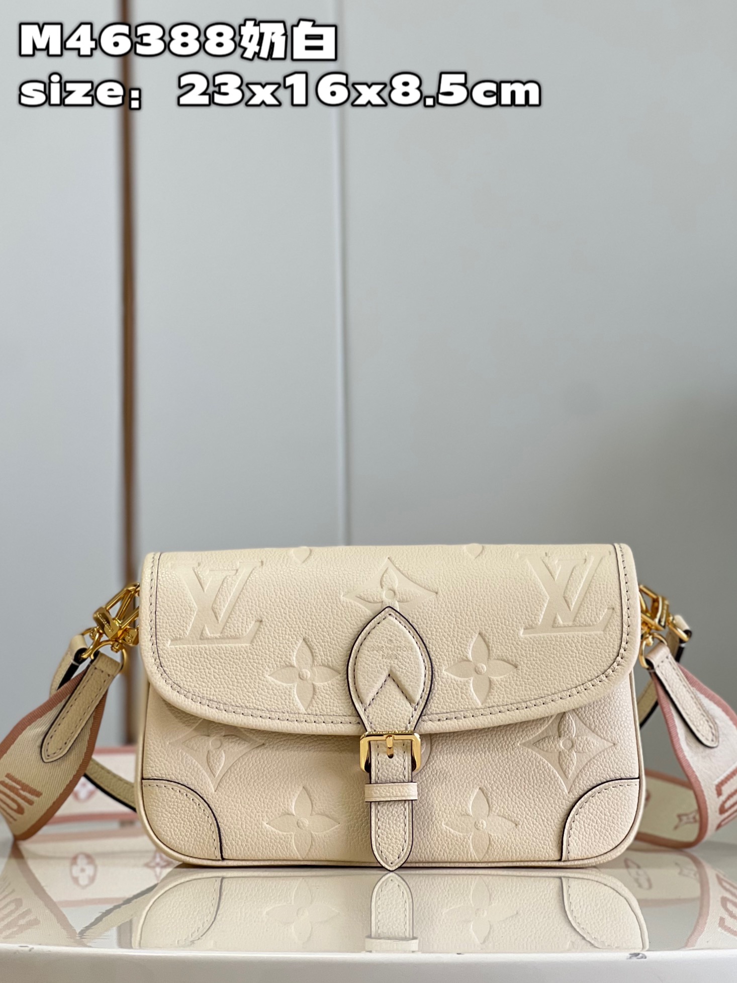 루이비통 M46388 화이트 다이앤 핸드백 숄더백 모노그램 앙프렝뜨 Louis Vuitton Bag
