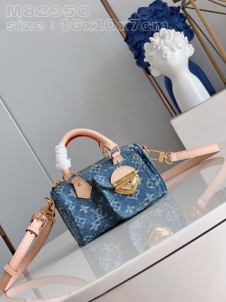 루이비통 M82950 스피디 핸드백 나노 모노그램 데님 Louis Vuitton Bag