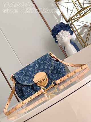 루이비통 M46829 Sunset 手袋聚焦 Monogram Denim 帆布 모노그램 데님 Louis Vuitton Bag
