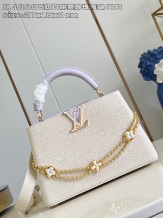 루이비통 M48865 화이트 카푸신 핸드백 BB 스몰 Louis Vuitton Bag