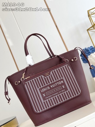 루이비통 M11946 레드 네버풀 핸드백 미디엄 모노그램 Louis Vuitton Bag