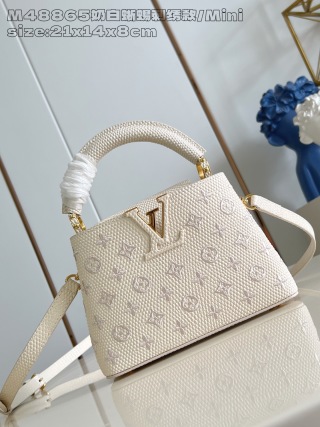 루이비통 M48865 화이트 카푸신 핸드백 미니 Louis Vuitton Bag