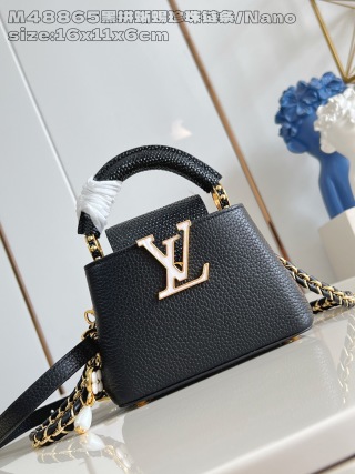 루이비통 M48865 블랙 카푸신 핸드백 나노 미니 Louis Vuitton Bag