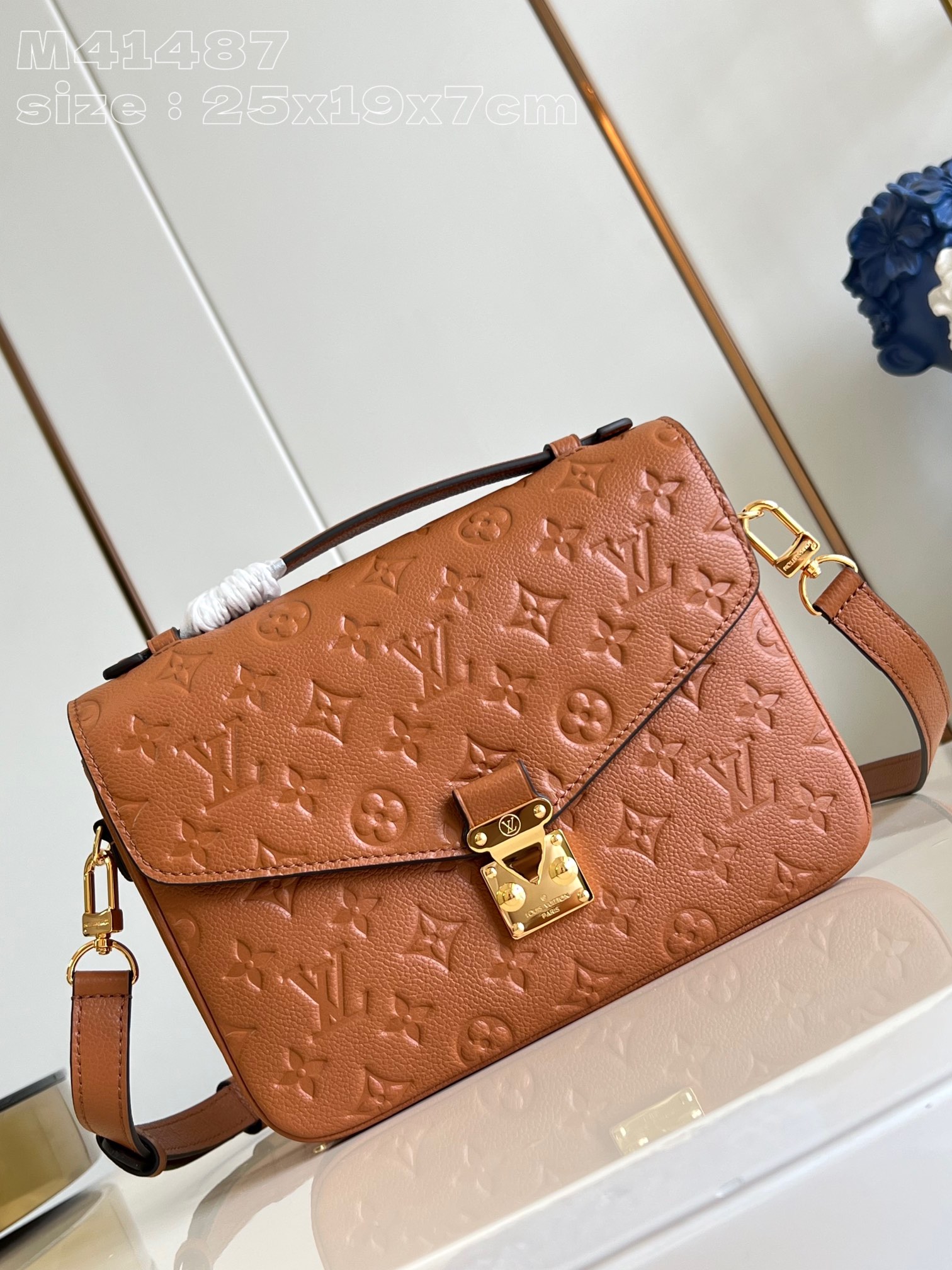 루이비통 M41487 브라운 포쉐트 메티스 핸드백 모노그램 앙프렝뜨 Louis Vuitton Bag
