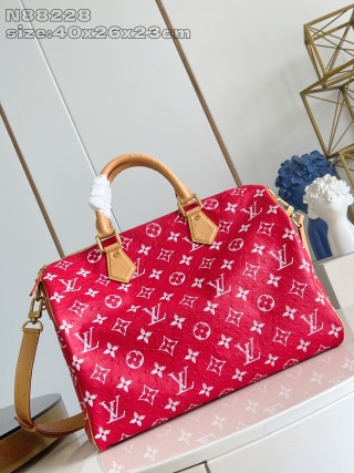 루이비통 N88228 레드 스피디 핸드백 모노그램 Louis Vuitton Bag