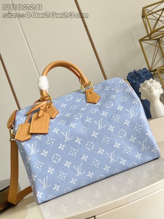 루이비통 N88228 블루 스피디 핸드백 모노그램 Louis Vuitton Bag