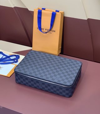 루이비통 N40185 블랙 체크무늬 대형 패킹 큐브 세면도구 가방/수납 가방 Louis Vuitton Bag