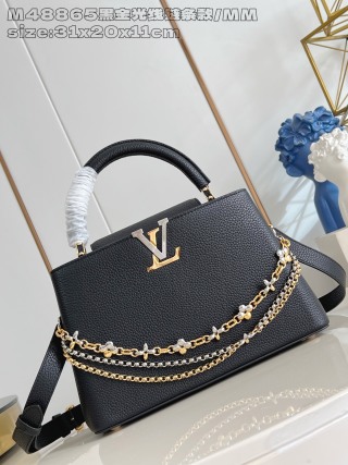 루이비통 M48865 블랙 카푸신 MM 미디엄 Louis Vuitton Bag