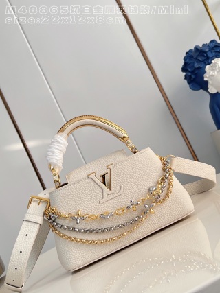 루이비통 M48865 화이트 카푸신 핸드백 미니 Louis Vuitton Bag