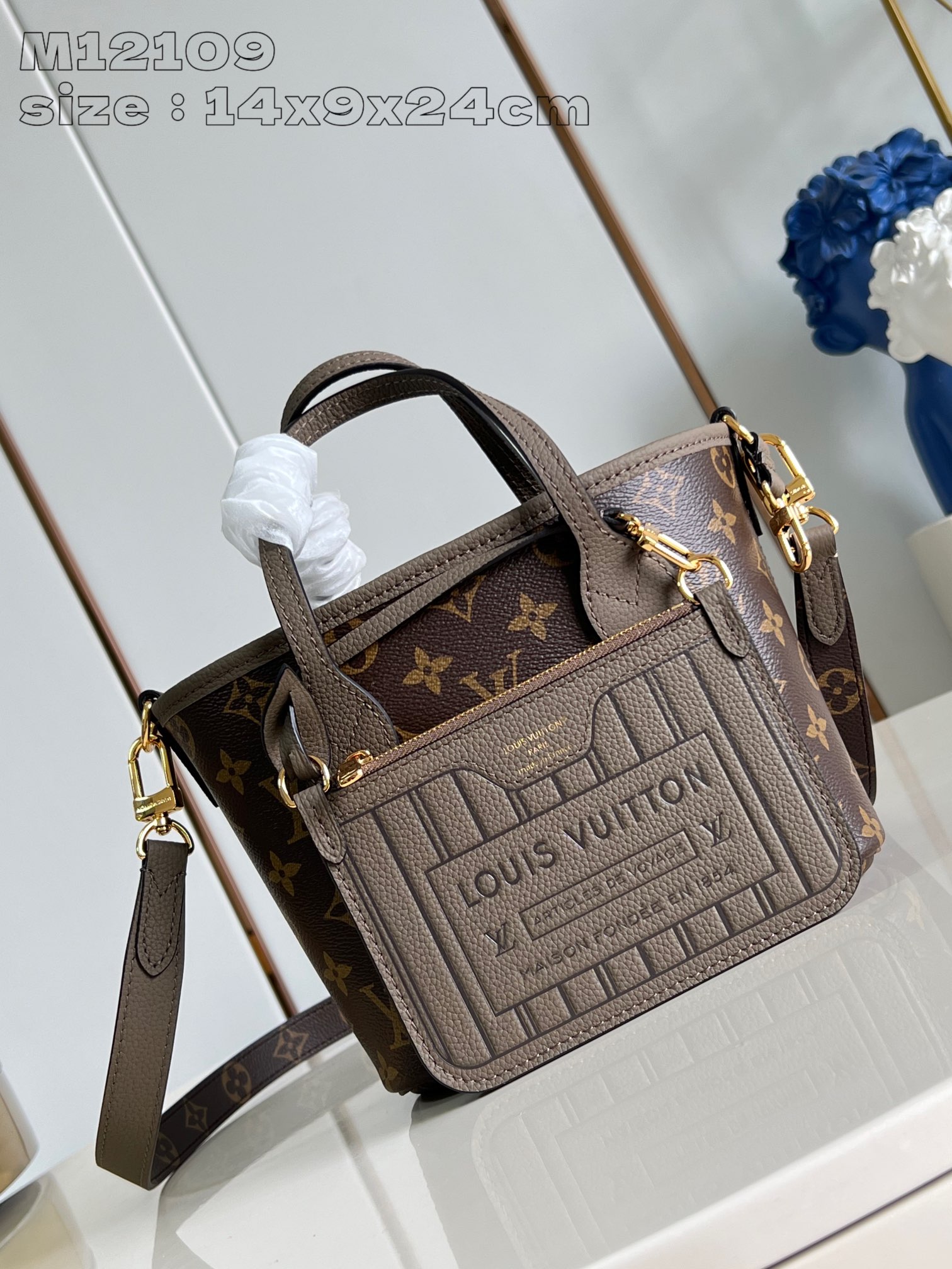 루이비통 M12109 그레이 네버풀 핸드백 BB 모노그램 Louis Vuitton Bag