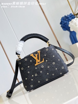루이비통 M48865 블랙 카푸신 핸드백 나노 미니 Louis Vuitton Bag