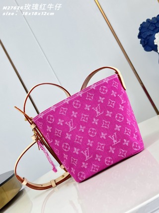 루이비통 M27626 레드 핸드백 BB 데님 Louis Vuitton Bag