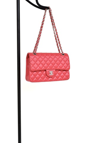샤넬 CF 클래식 플랩백 25cm 레드 금장 램스킨 32825 Chanel Bag