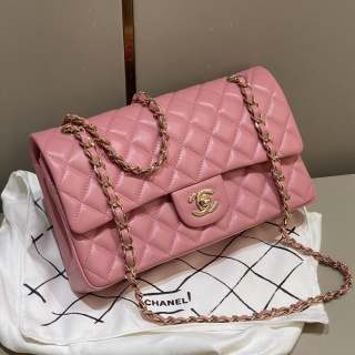 샤넬 CF 클래식 플랩백 25cm 딥핑크 연금장 램스킨 32827 Chanel Bag