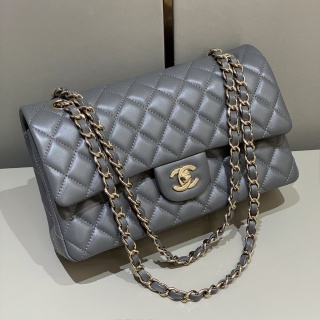 샤넬 가방 25cm 고급 그레이 연금장 램스킨 32828 Chanel Bag