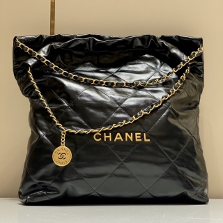 샤넬 가방 라지 블랙 금장 32875 Chanel Bag