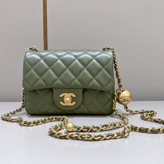 샤넬 가방 그린 금장 32882 Chanel Bag