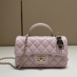 샤넬 가방 핑크 금장 핸들 32905 Chanel Bag