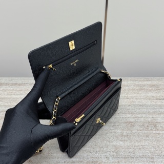 샤넬 24K WOC 체인백 블랙 금장 32948 Chanel Bag