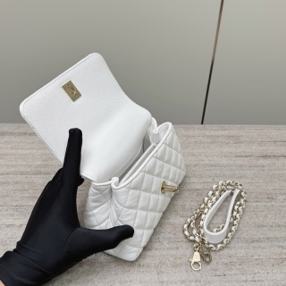 샤넬 가방 미니 연금장 화이트 엣지 스티치 32953 Chanel Bag
