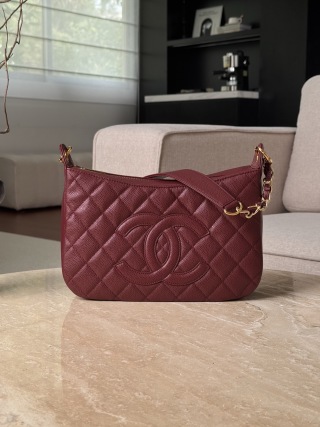 샤넬 마작 체인백 버건디 레드 마작백 32969 Chanel Bag