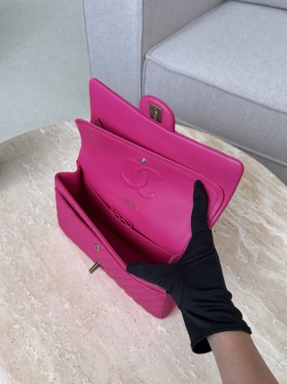 샤넬 가방 로즈 레드 연금장 33013 Chanel Bag