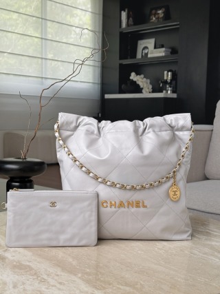샤넬 가방 라이트 그레이 금장 33056 Chanel Bag