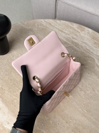 샤넬 가방 라이트 핑크 금장 33082 Chanel Bag