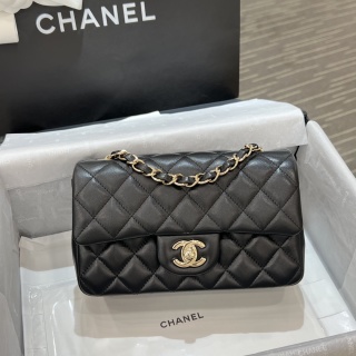 샤넬 가방 20cm 블랙 연금장 램스킨 33197 Chanel Bag