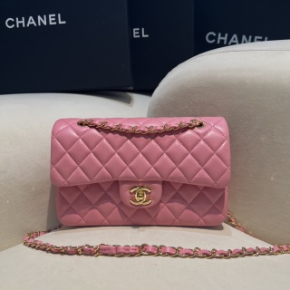 샤넬 CF 클래식 플랩백 23cm 딥핑크 핑크 램스킨 33222 Chanel Bag