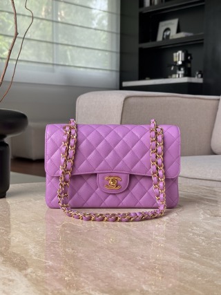 샤넬 가방 퍼플 금장 캐비어 33237 Chanel Bag