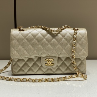 샤넬 CF 클래식 플랩백 25cm 금장 캐비어 소가죽 33274 Chanel Bag