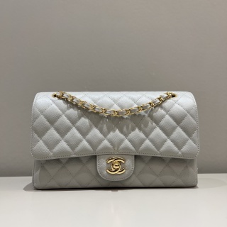 샤넬 CF 클래식 플랩백 25cm 금장 캐비어 소가죽 33280 Chanel Bag