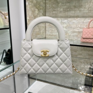 샤넬 23K 켈리백 화이트 금장 체인 33353 Chanel Bag