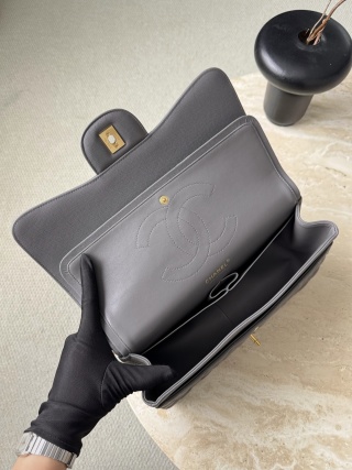 샤넬 가방 딥그레이 금장 캐비어 33433 Chanel Bag