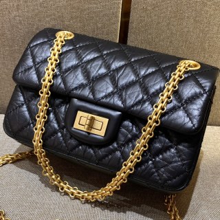 샤넬 가방 미니 블랙 금장 소가죽 33490 Chanel Bag