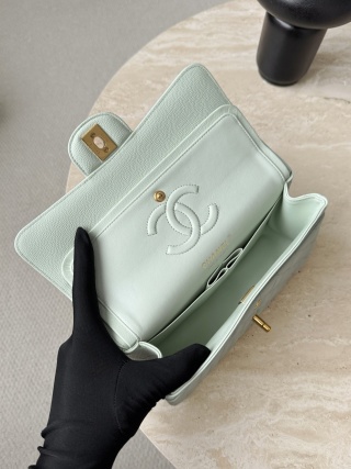 샤넬 가방 그린 금장 캐비어 33502 Chanel Bag