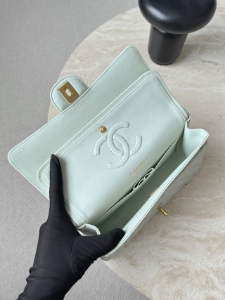 샤넬 가방 그린 금장 캐비어 33505 Chanel Bag