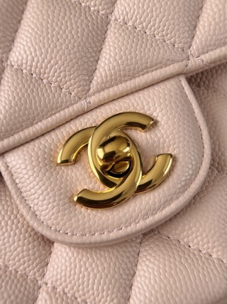 샤넬 가방 금장 캐비어 엣지 스티치 33561 Chanel Bag
