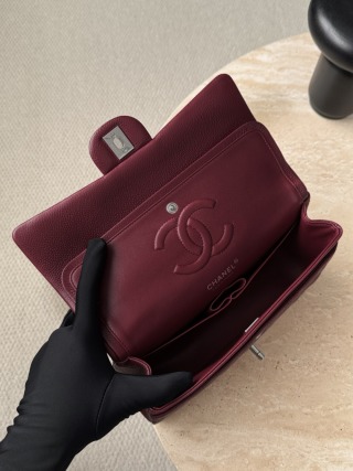 샤넬 가방 버건디 레드 은장 33589 Chanel Bag