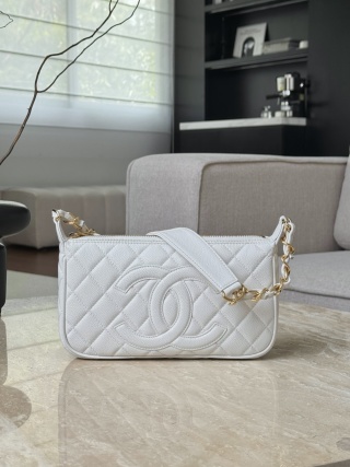 샤넬 마작 체인백 화이트 마작백 33601 Chanel Bag