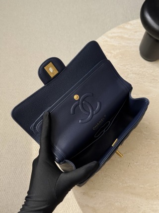 샤넬 가방 오션 블루 엣지 스티치 33687 Chanel Bag
