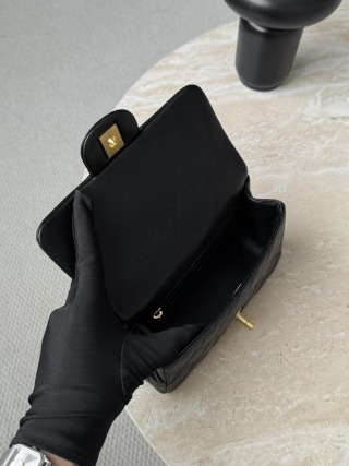 샤넬 가방 블랙 소가죽 핸들 33697 Chanel Bag