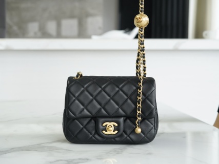 샤넬 호보백 블랙 램스킨 13x18x7cm 33960 Chanel Bag